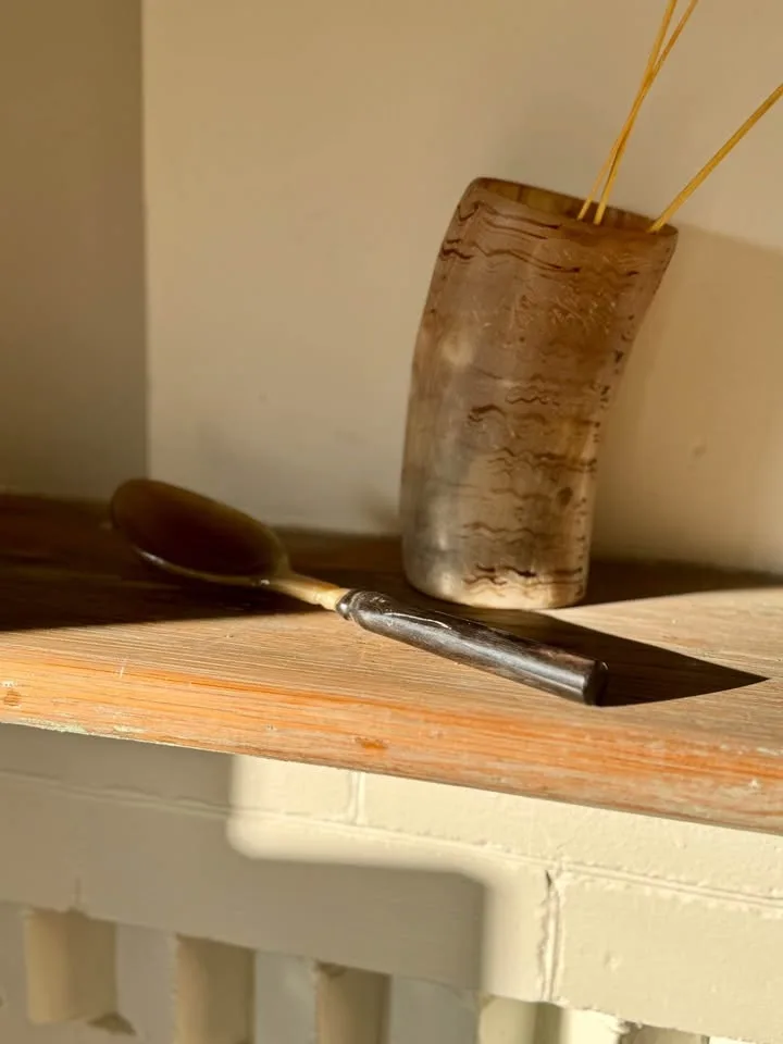 Vintage Natural Horn Vessel /Vase Rustic Decor, Home Decor image indicator(9)