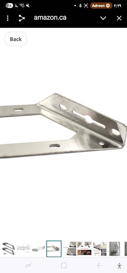 Wall Mount Shelf Bracket Stainless Steel Corner Brace (2) - photo 4