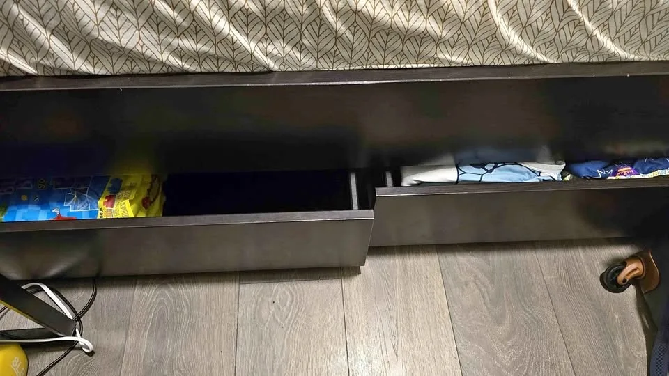 Ikea bed with storage for sale