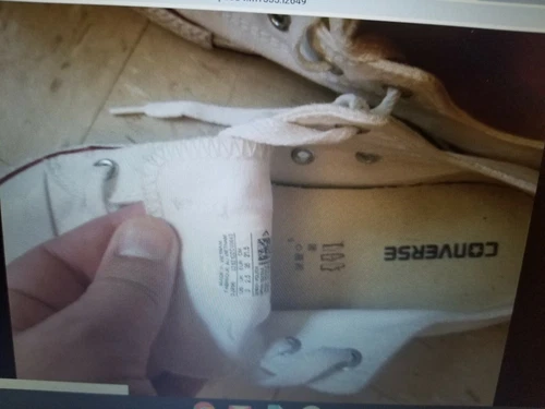 converse shoes size 3 white - photo 2