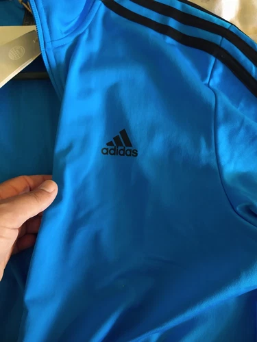 Adidas Men's Size Long Sleeve Shirt Sweater Blue - photo 5