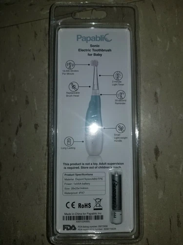 Papablic baby handy sonic electric toothbrush - photo 2