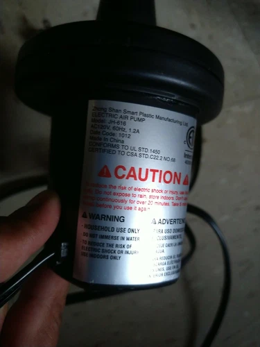 Electric Air Pump for Inflatable Pool Toys - High Power Quick-Fi - photo 2