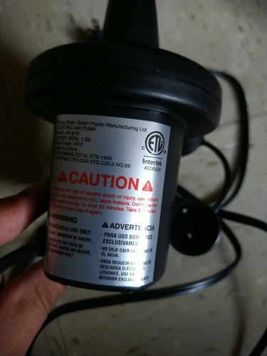 Electric Air Pump for Inflatable Pool Toys - High Power Quick-Fi - photo 3