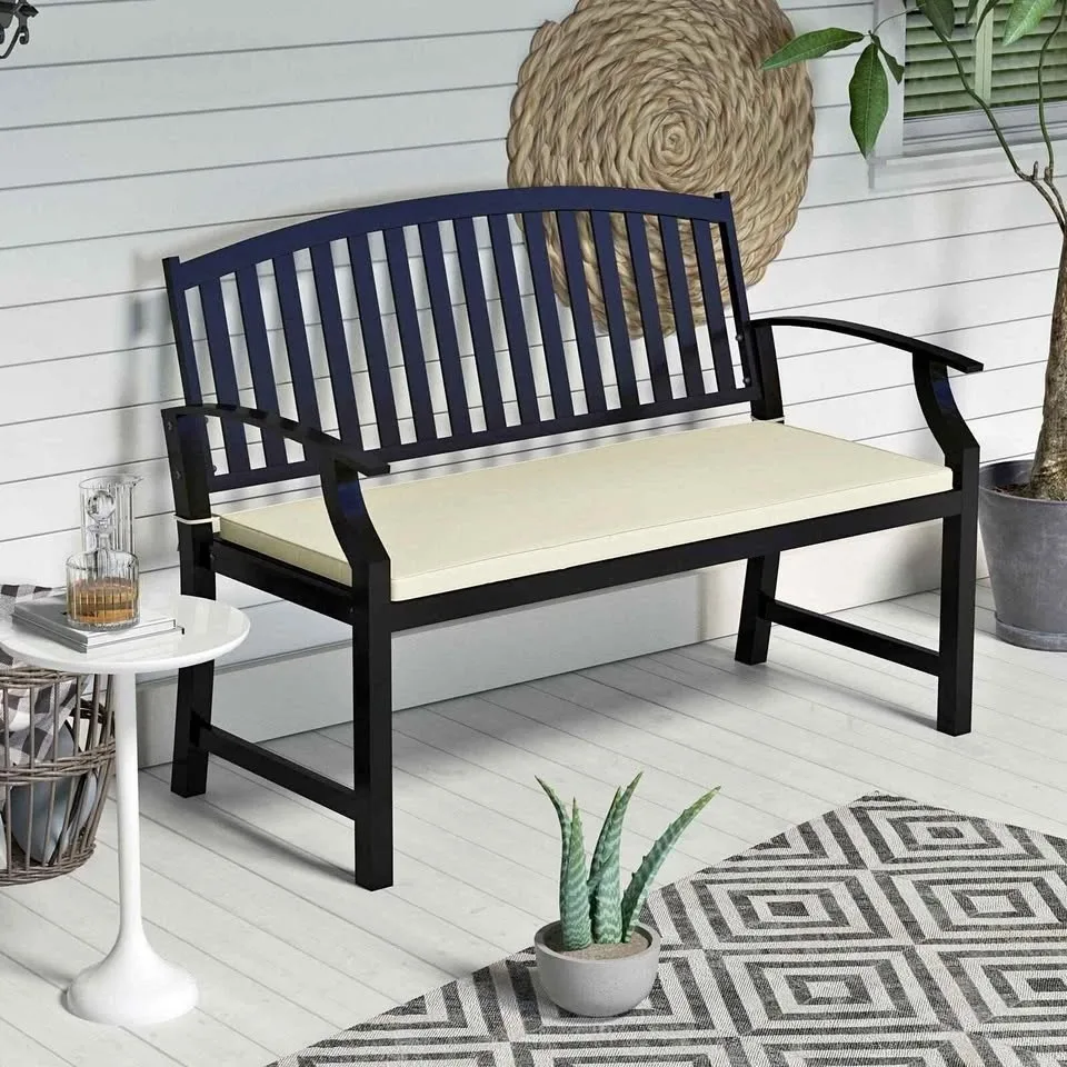 Outsunny Cushion Seat Replacement Pad, Cream White