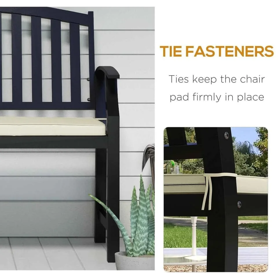 Outsunny Cushion Seat Replacement Pad, Cream White image indicator(3)