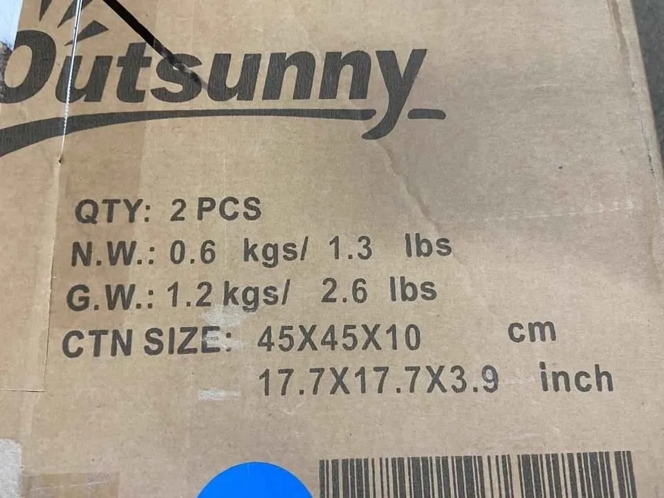 Outsunny Patio Chair Cushions with Ties, Green - Set of 2 image indicator(5)