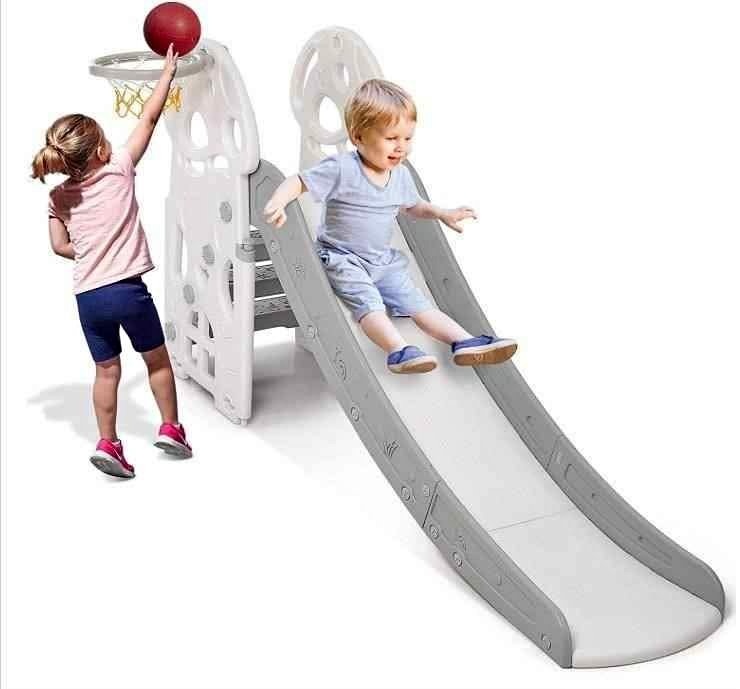 RONIPIC 3 in 1 Toddler Slide - Gray