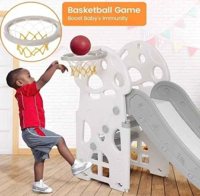 RONIPIC 3 in 1 Toddler Slide - Gray image indicator(4)