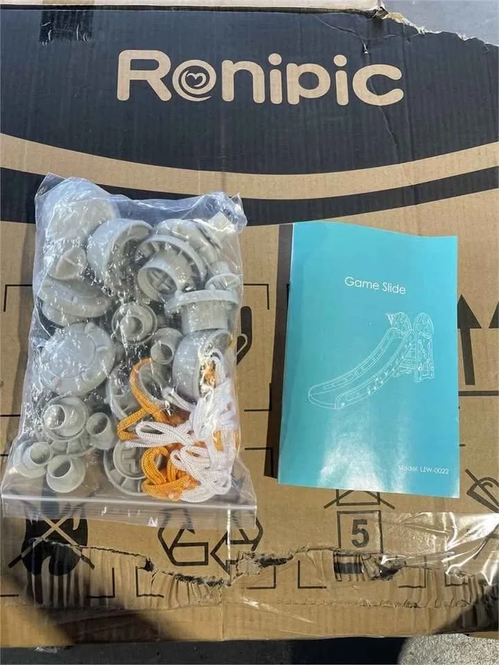 RONIPIC 3 in 1 Toddler Slide - Gray image indicator(6)