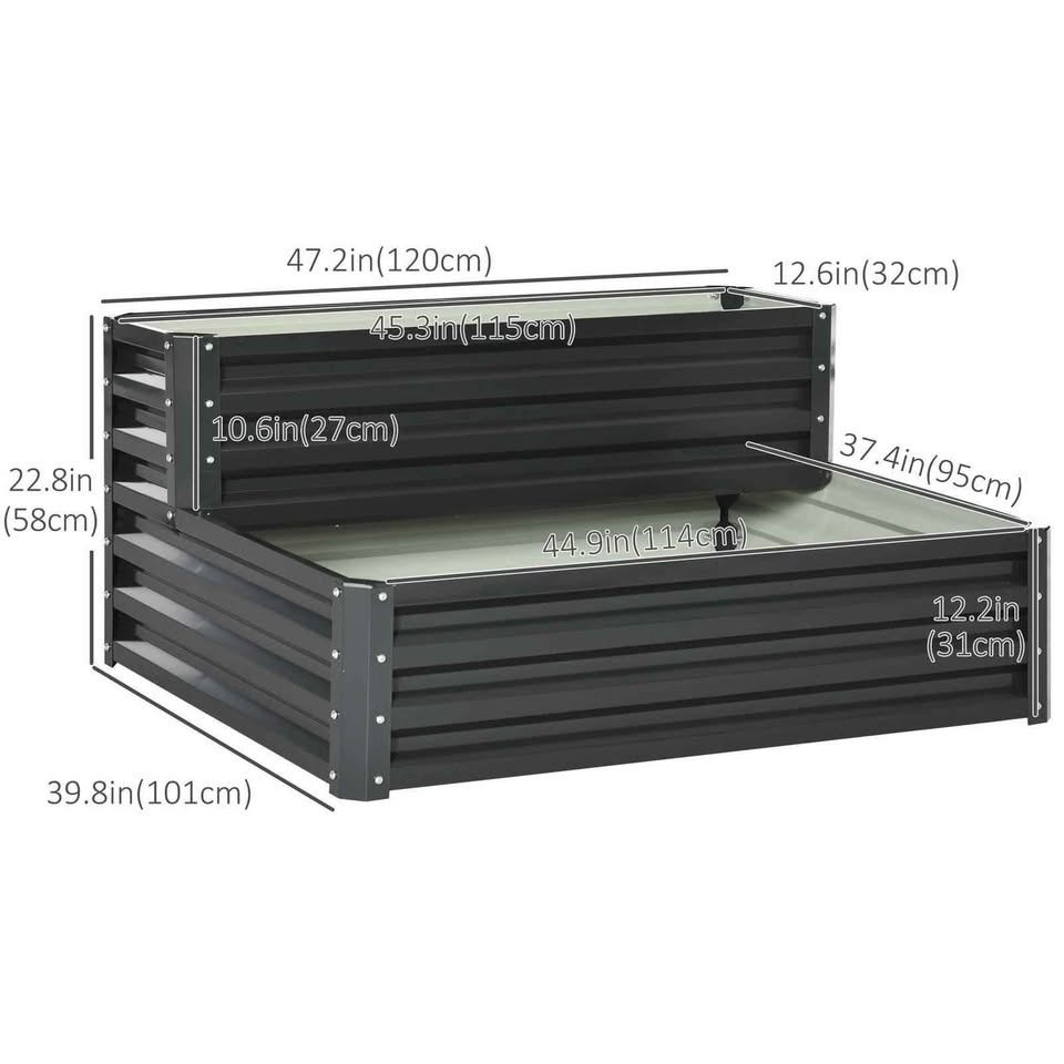 Outsunny 2 Tier Raised Garden Bed - photo 3