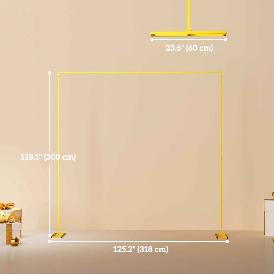 Outsunny 10FT x 10FT Wedding Arch Backdrop Stand - photo 3
