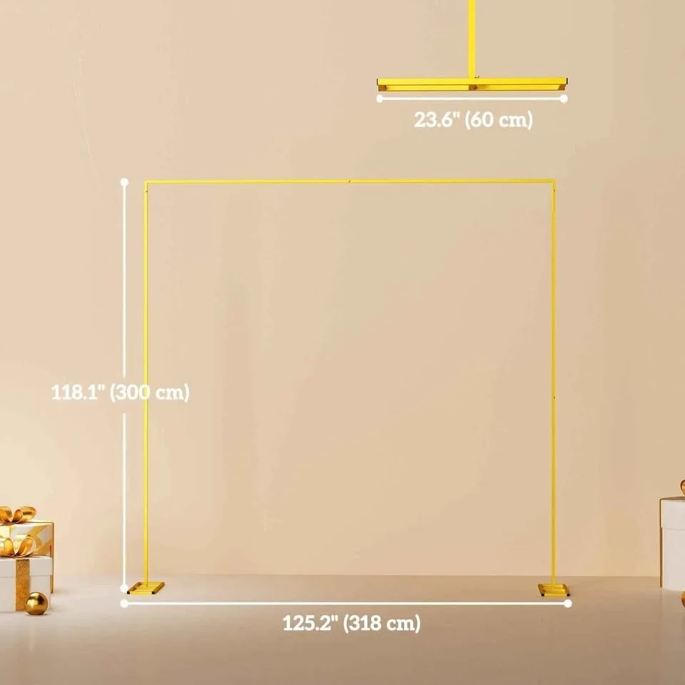 Outsunny 10FT x 10FT Wedding Arch Backdrop Stand image indicator(3)