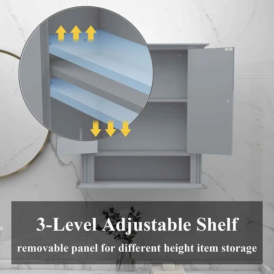 Wall Mounted Bathroom Medicine Cabinet image indicator(4)