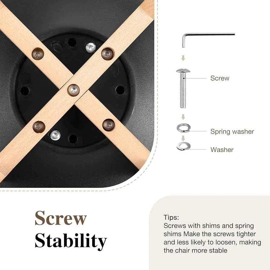 Dining Chairs Set of 3 Mid-Century Modern Lounge Chair image indicator(5)