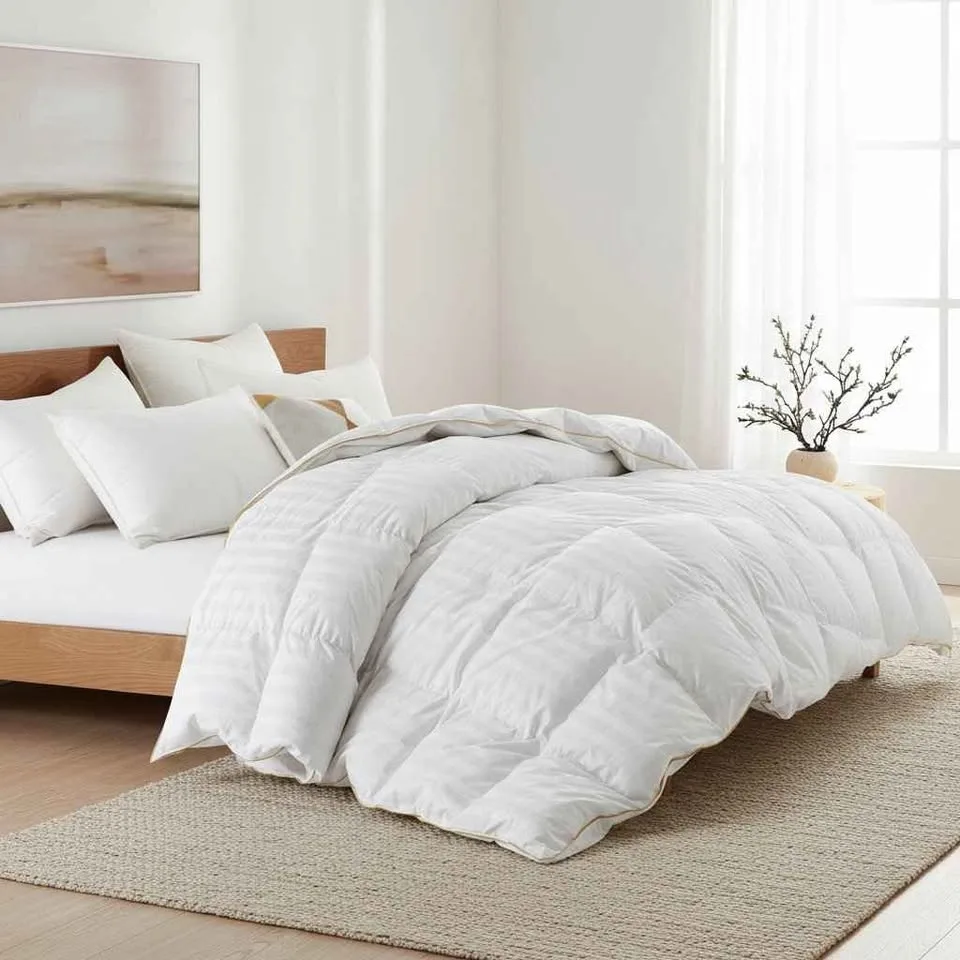 All-season hotel-quality down and feather comforter/duvet image indicator(3)