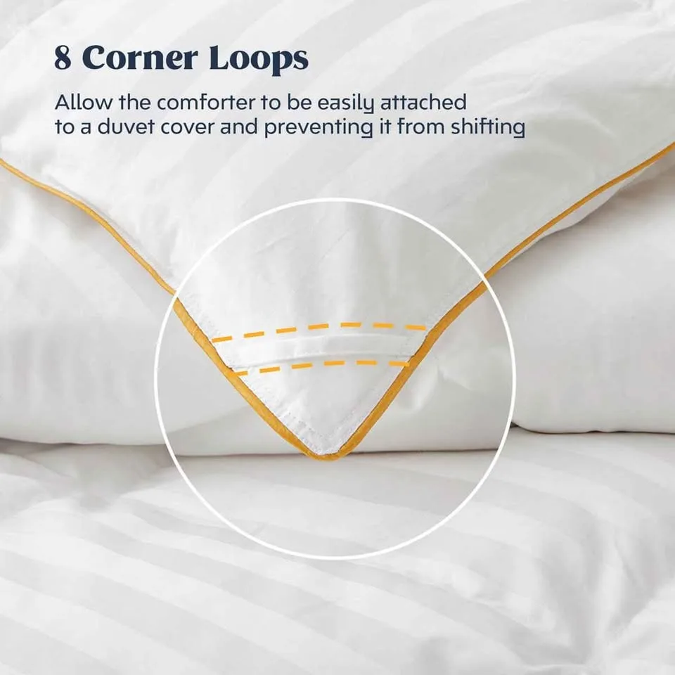 All-season hotel-quality down and feather comforter/duvet image indicator(5)