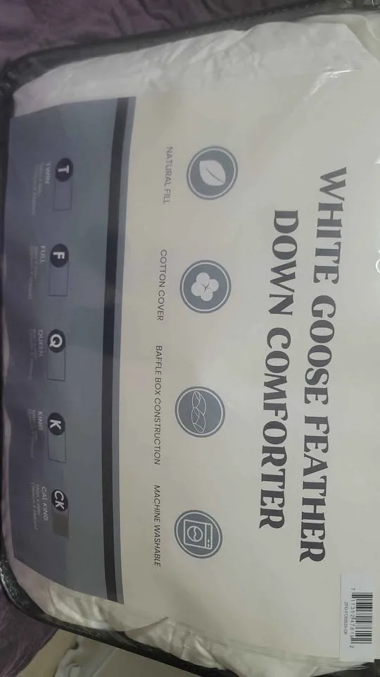 All-season hotel-quality down and feather comforter/duvet image indicator(7)