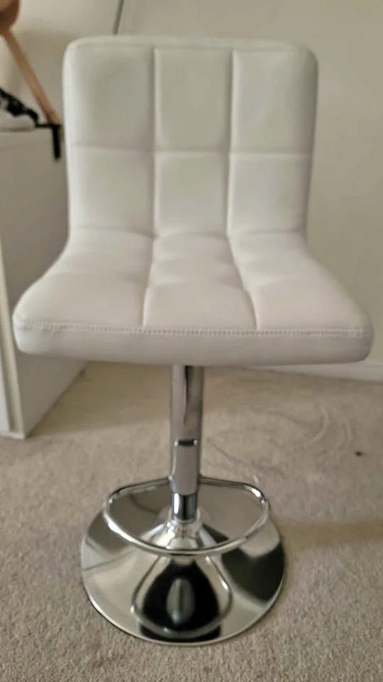 Costway Adjustable Armless Bar Stool Swivel Kitchen Chair