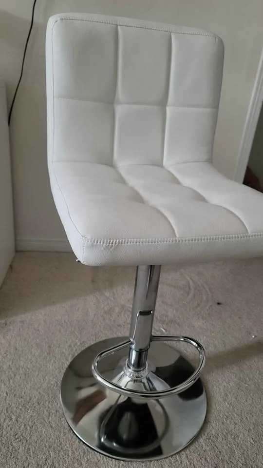 Costway Adjustable Armless Bar Stool Swivel Kitchen Chair image indicator(2)