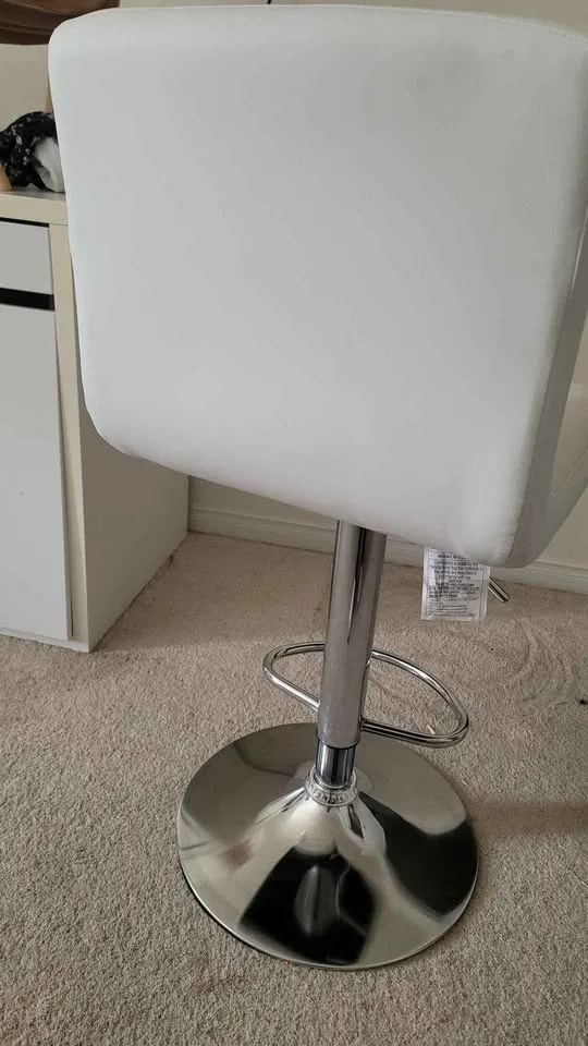 Costway Adjustable Armless Bar Stool Swivel Kitchen Chair image indicator(3)