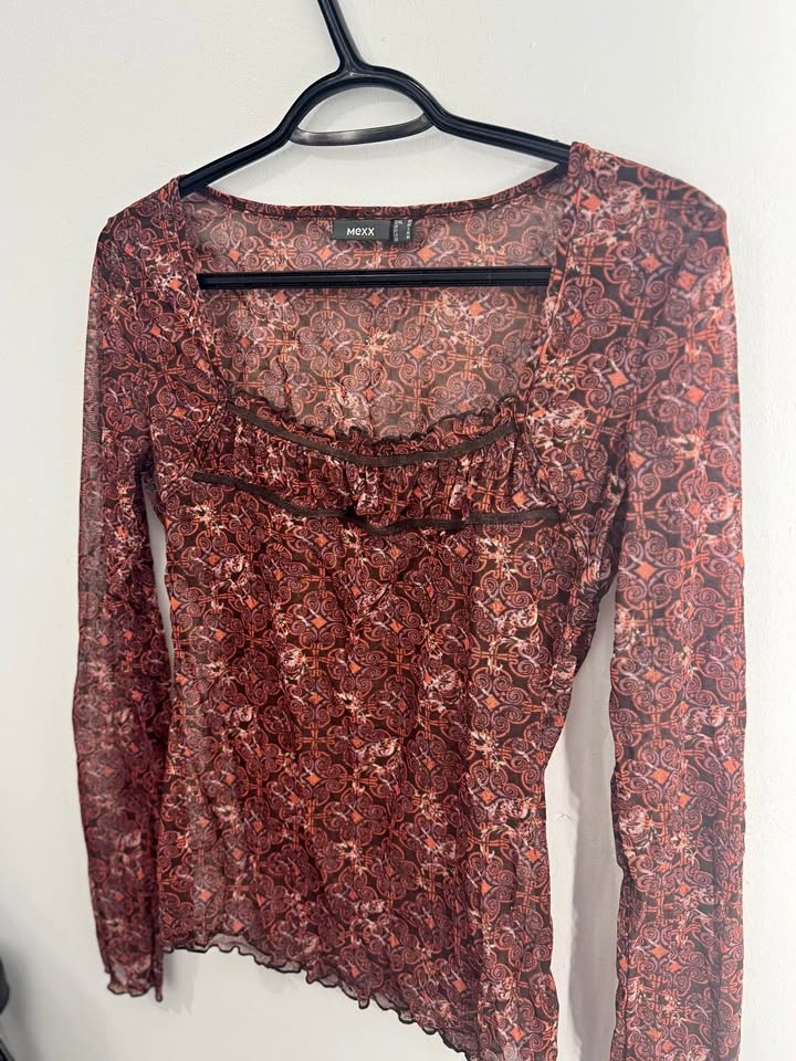 Mesh Y2K, 90’s Full Sleeve Top