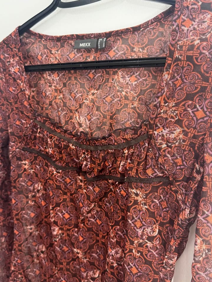 Mesh Y2K, 90’s Full Sleeve Top - photo 3
