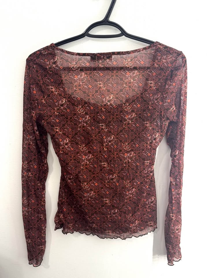 Mesh Y2K, 90’s Full Sleeve Top - photo 5