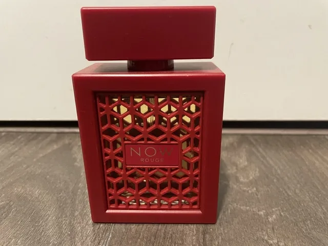 RAVE Now Rouge Lattafa Perfume 100ml bottle Preowned 97% Full image indicator(2)