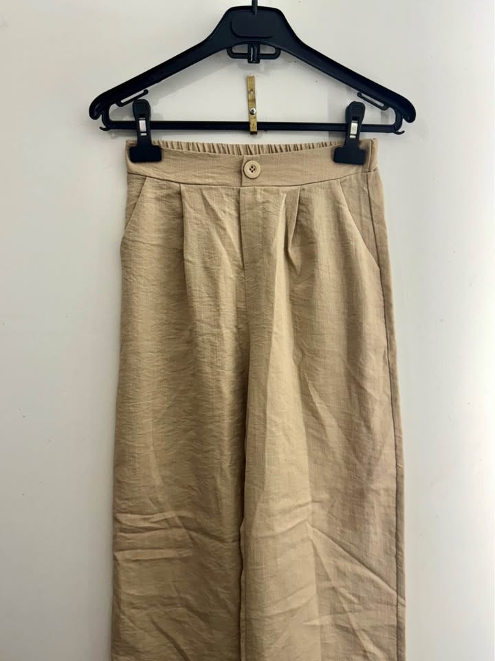 Camel Linen Trousers - photo 2