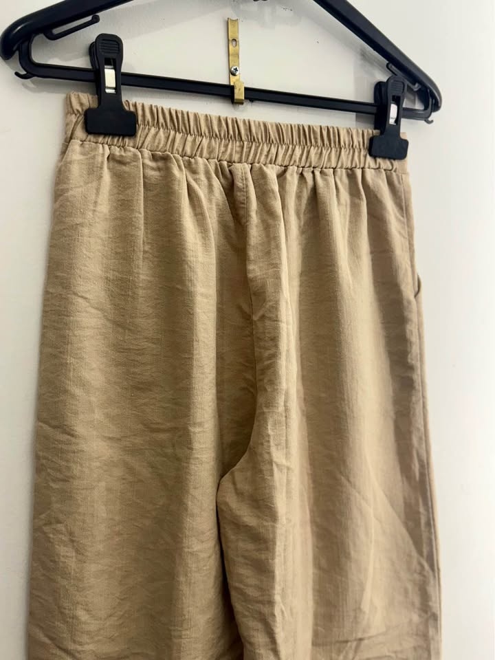 Camel Linen Trousers - photo 4