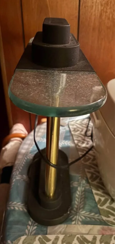 Vintage Postmodern Desk Banker Table Lamp Sonneman Kovacs image indicator(3)