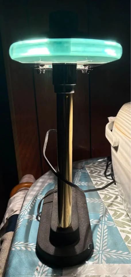 Vintage Postmodern Desk Banker Table Lamp Sonneman Kovacs image indicator(6)