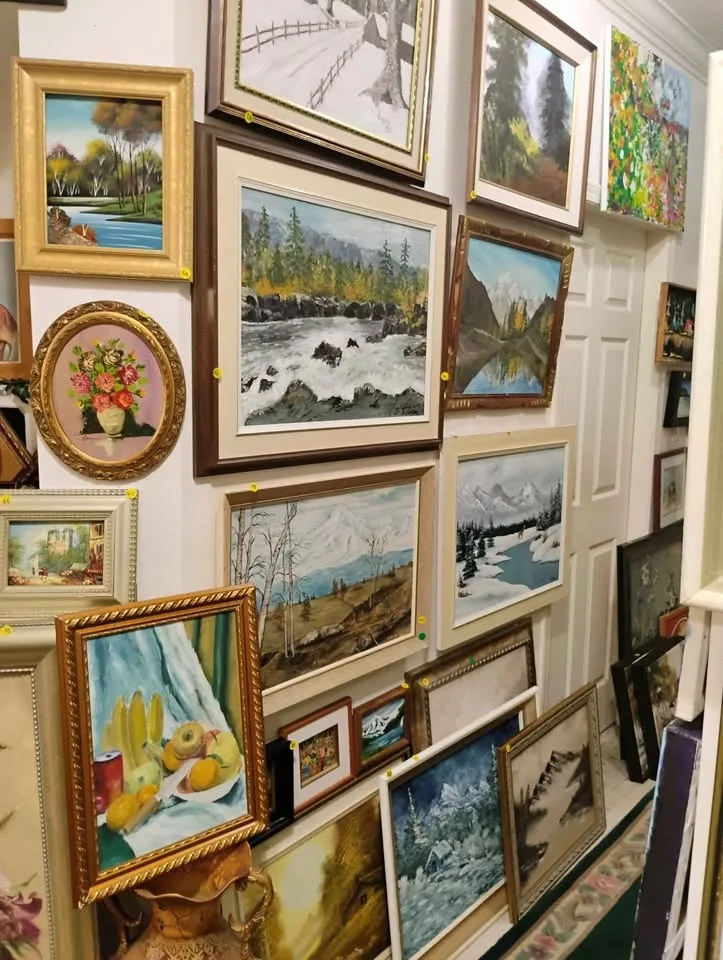 Large Collection Of Vintage And Antique Original Oil Paintings $ image indicator(10)