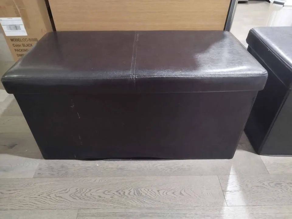 Folding storage Ottoman Benches (1 big + 1 small) image indicator(2)