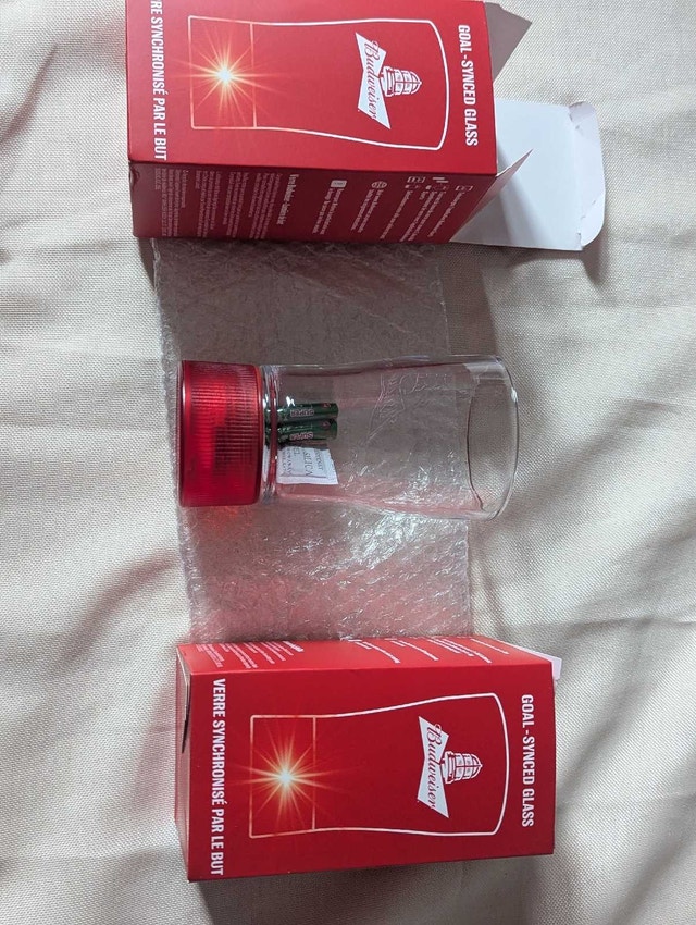 Budweiser Goal-Synced Glass - photo 2
