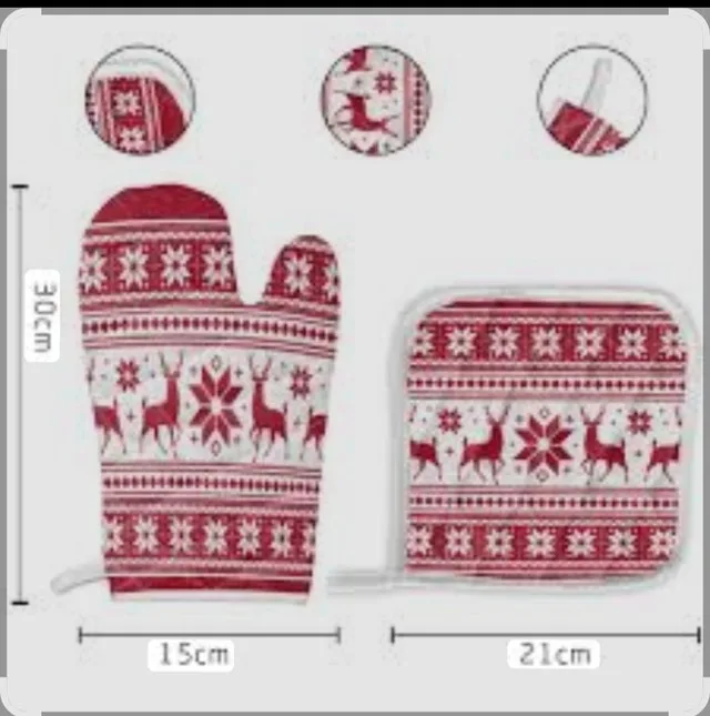 Oven Mitt and Pad Set