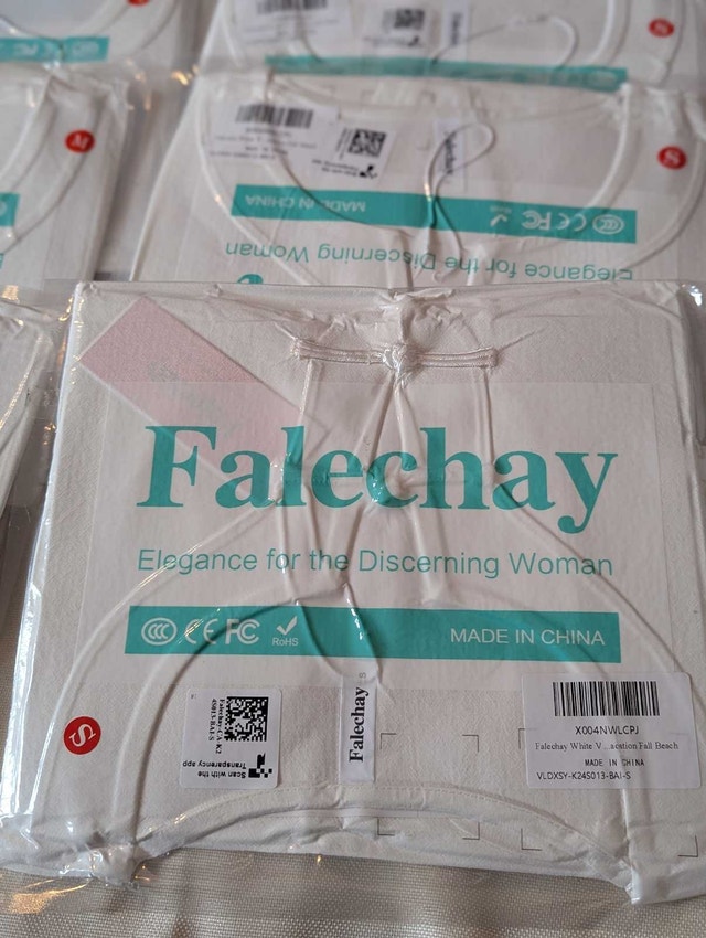 Falechay White V-Neck Blouse - photo 5