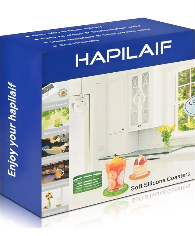 Hapilaif Silicone Coasters