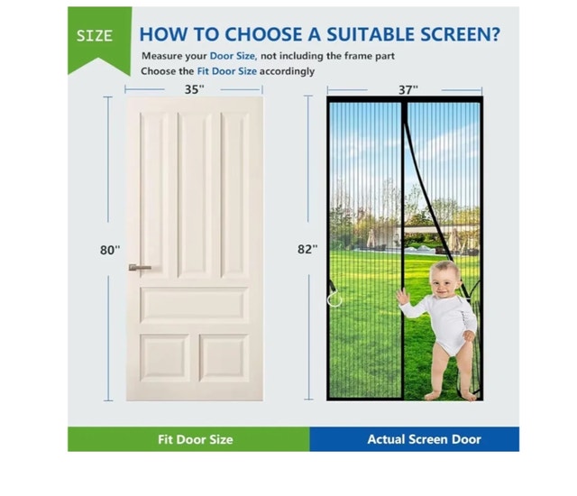 Qnlong Magnetic Screen Door - photo 3