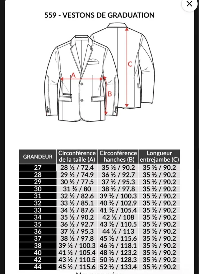 Vincent d'Amérique Men's Classic Graduation Blazer image indicator(6)