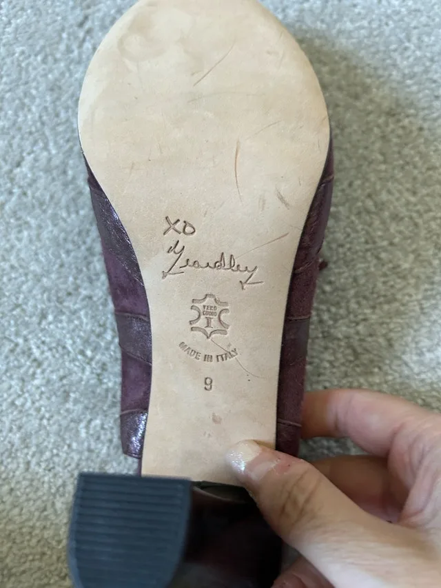 ✨RARE✨ Marchez Vous Purple Suede Lace-Up Heels image indicator(3)