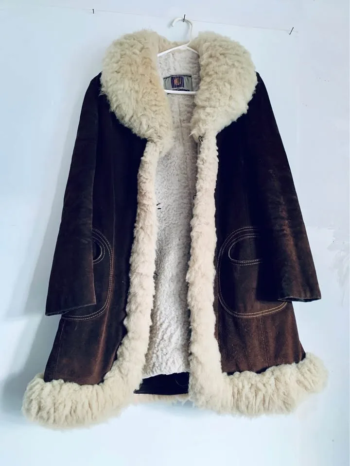 Authentic 1970’s Suede Shearling Penny Lane Coat image indicator(2)