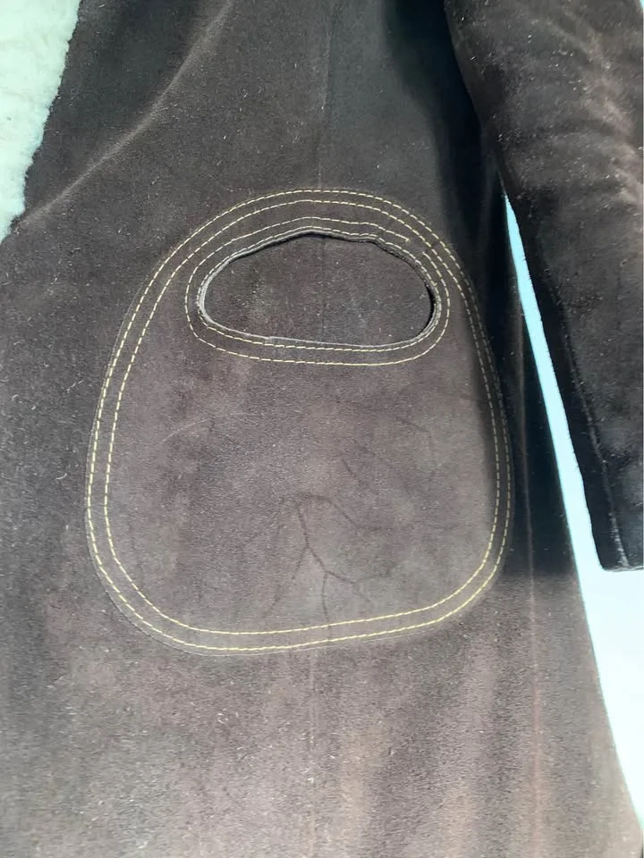 Authentic 1970’s Suede Shearling Penny Lane Coat image indicator(5)