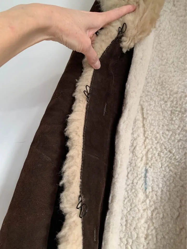 Authentic 1970’s Suede Shearling Penny Lane Coat image indicator(6)