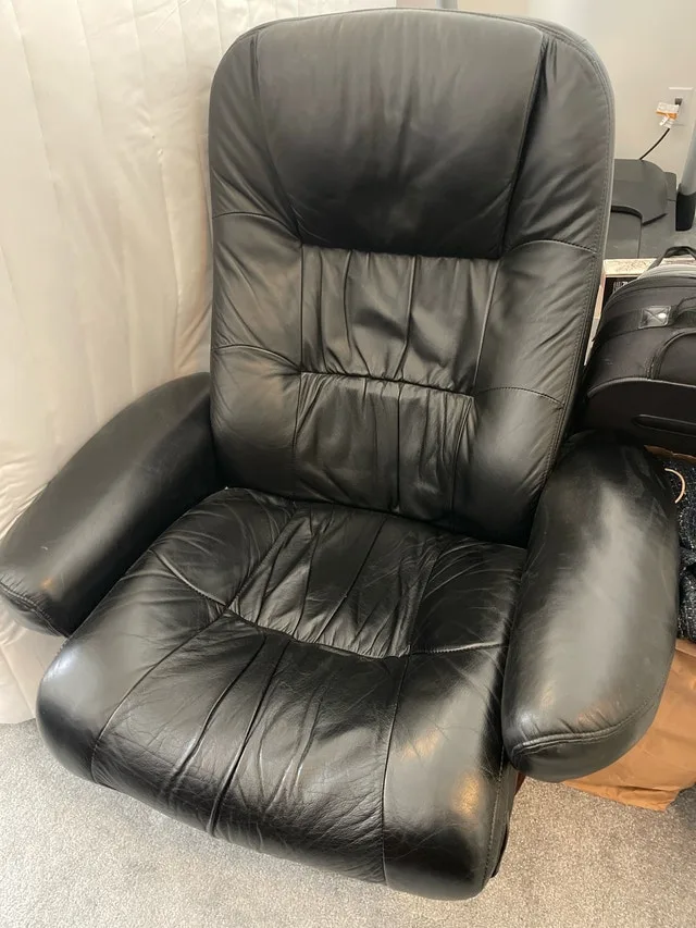 very comfortable chair and ottoman