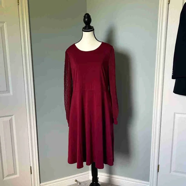 Seta T Wine Red Dress