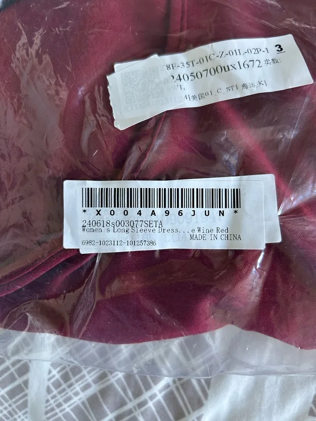 Seta T Wine Red Dress image indicator(5)