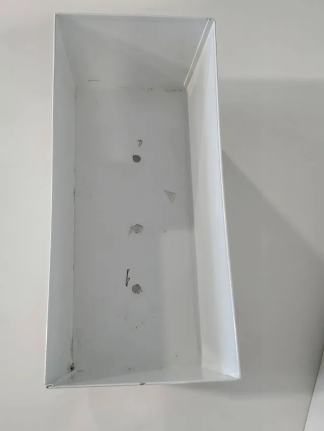 IKEA BITTERGURKA Plant pot, white, metal with stand image indicator(2)