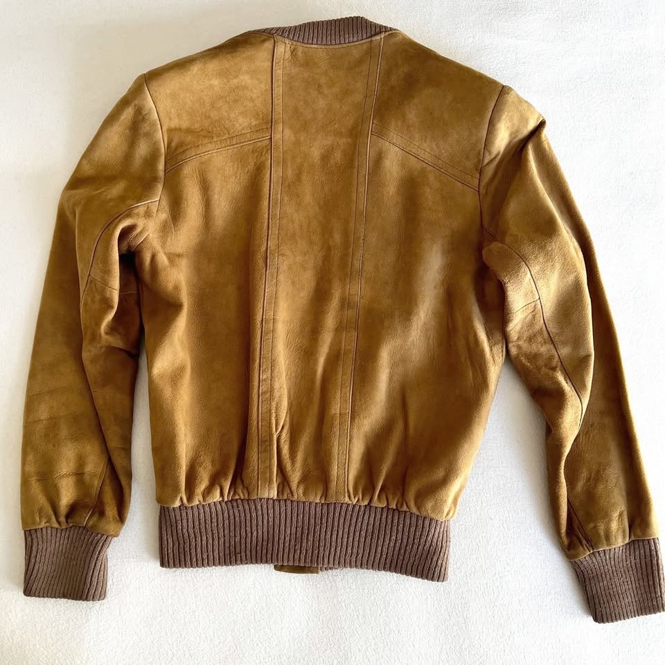 Vintage Suede Jacket - Beige, Size 6 - photo 2